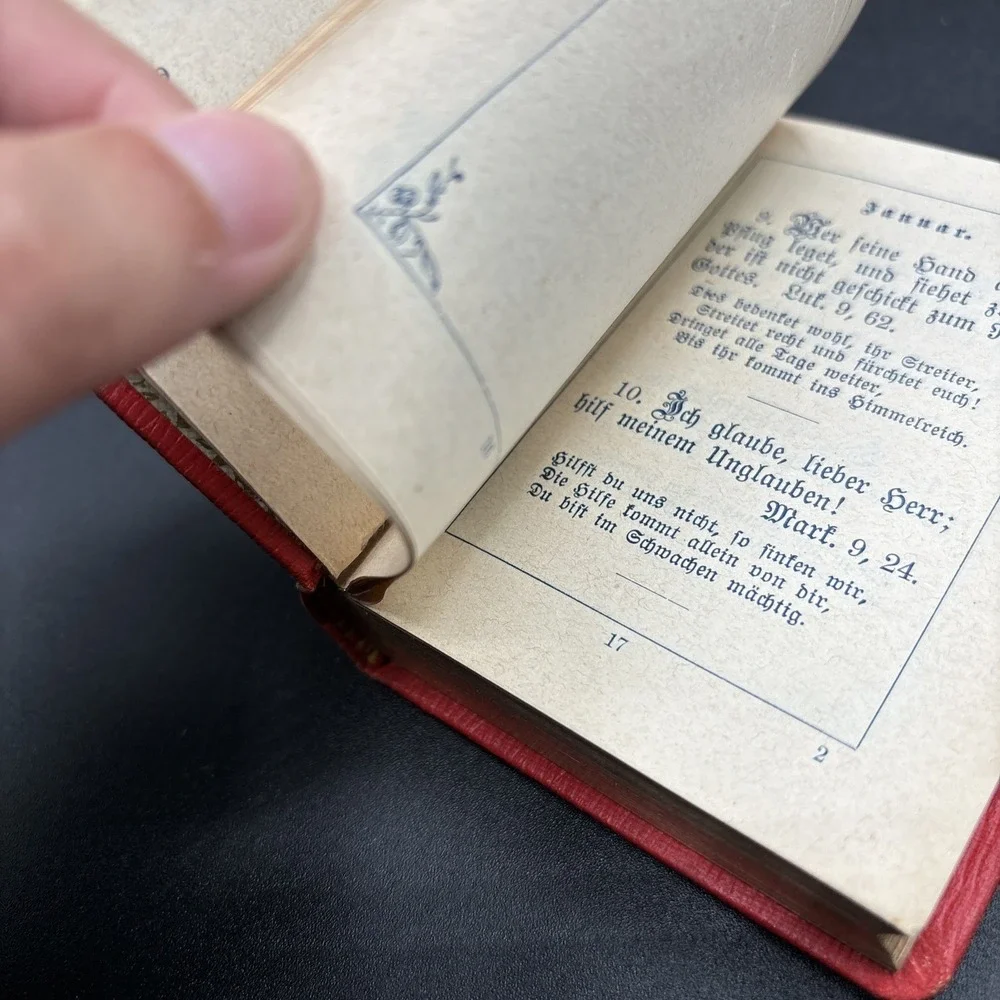 Antique 1908 Illustrated German Christian Forget Me Not Book‎ Vergissmeinnicht